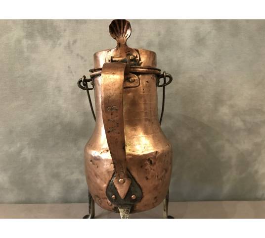 Large copper coquemar from the 18th century