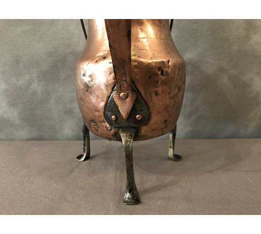 Large copper coquemar from the 18th century