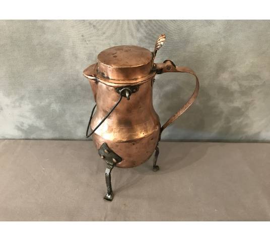 Large copper coquemar from the 18th century