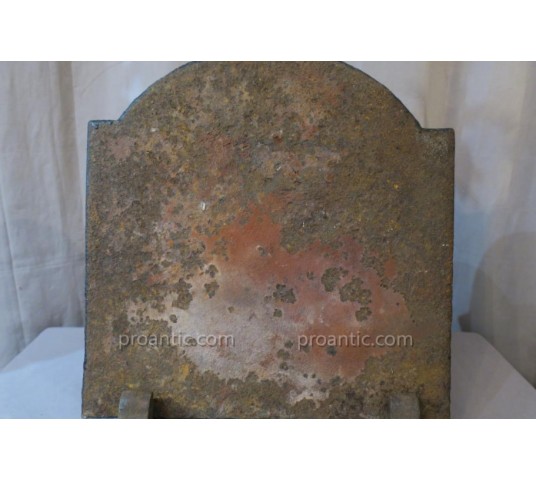 Small chimney plate in period cast iron 18th century