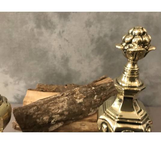 Beautiful old polished bronze caterpillars from the 19th century