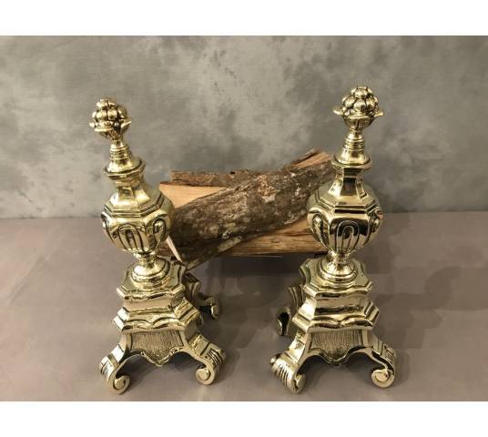 Beautiful old polished bronze caterpillars from the 19th century