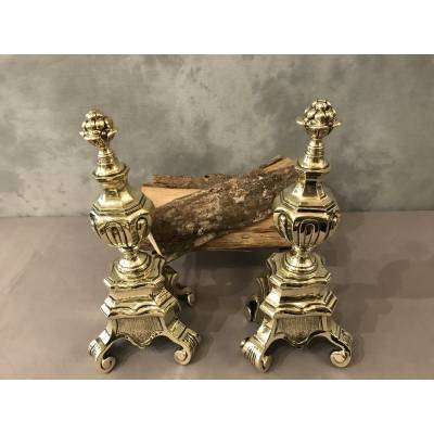 Beautiful old polished bronze caterpillars from the 19th century