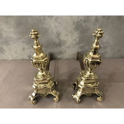 Beautiful old polished bronze caterpillars from the 19th century