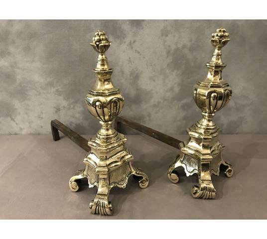 Beautiful old polished bronze caterpillars from the 19th century