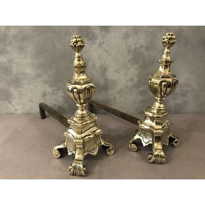 Beautiful old polished bronze caterpillars from the 19th century