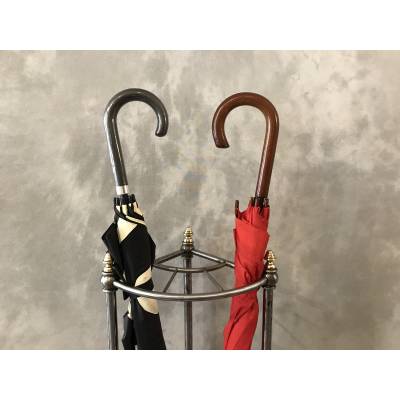 Porte parapluies ancien en fonte et laiton d'époque 19 ème