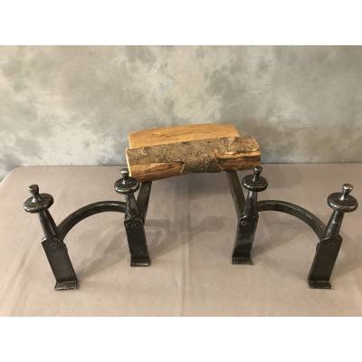 Pair of old iron tracks from the late 18th century