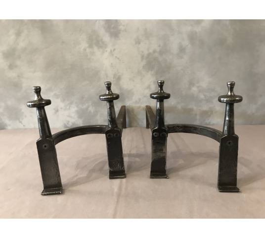 Pair of old iron tracks from the late 18th century