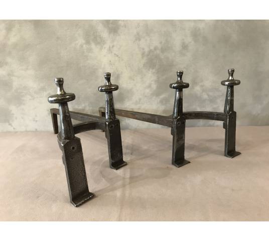 Pair of old iron tracks from the late 18th century