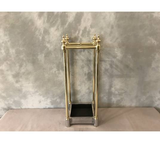 Porte parapluies ancien en laiton d'époque 19 ème