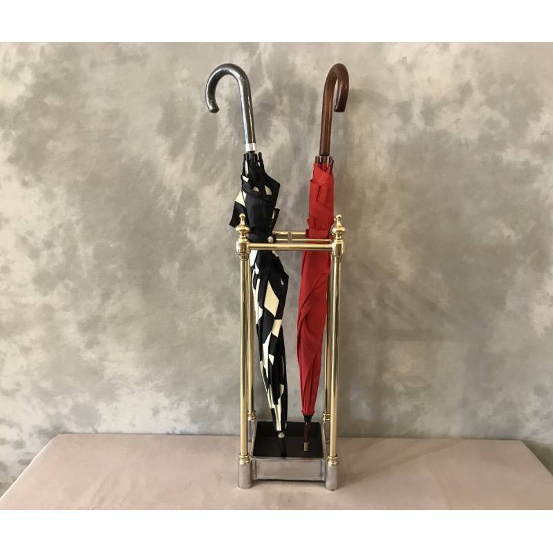 Porte parapluies ancien en laiton d'époque 19 ème