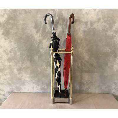 Porte parapluies ancien en laiton d'époque 19 ème