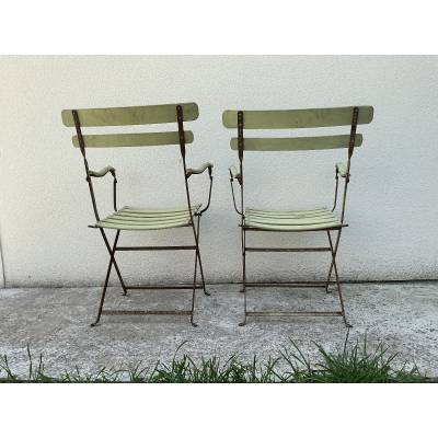 Foldable garden chairs, in pairs or in sets of 9