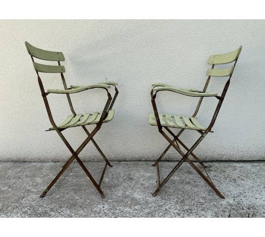 Foldable garden chairs, in pairs or in sets of 9