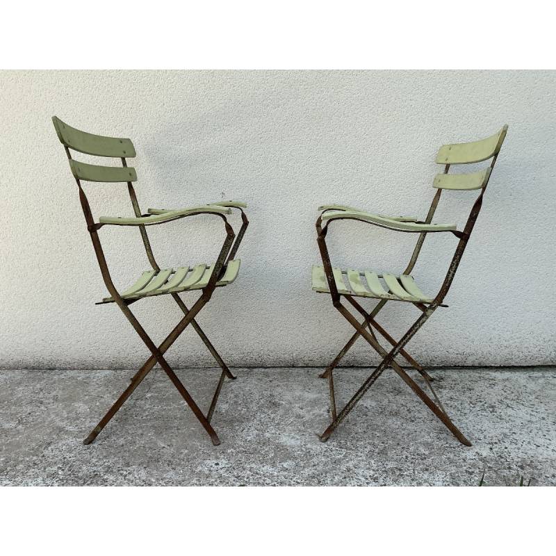 Foldable garden chairs, in pairs or in sets of 9