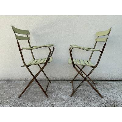 Foldable garden chairs, in pairs or in sets of 9