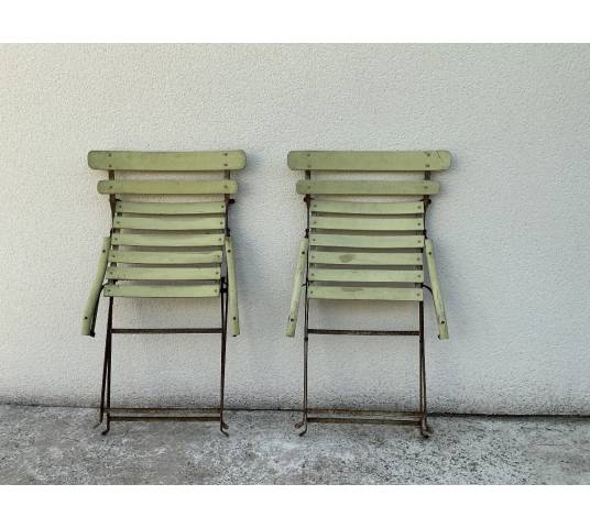 Foldable garden chairs, in pairs or in sets of 9