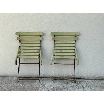 Foldable garden chairs, in pairs or in sets of 9