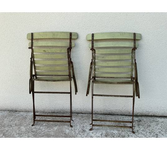 Foldable garden chairs, in pairs or in sets of 9