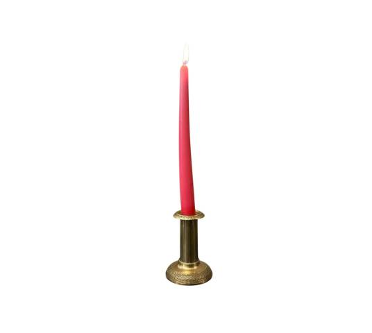 Small old bronze candle holder from the 19th century in Louis XVI style