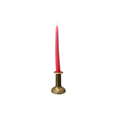 Small old bronze candle holder from the 19th century in Louis XVI style