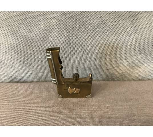 Small antique bronze and brass lighter circa 1900 Napoleon