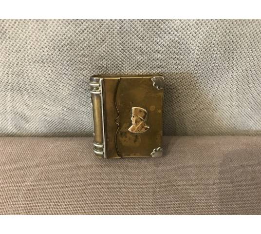 Small antique bronze and brass lighter circa 1900 Napoleon
