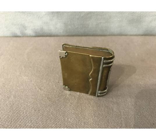 Small antique bronze and brass lighter circa 1900 Napoleon