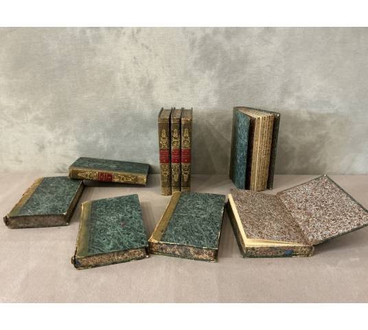 Série de 9 livres anciens 18 ème oeuvres de Piron