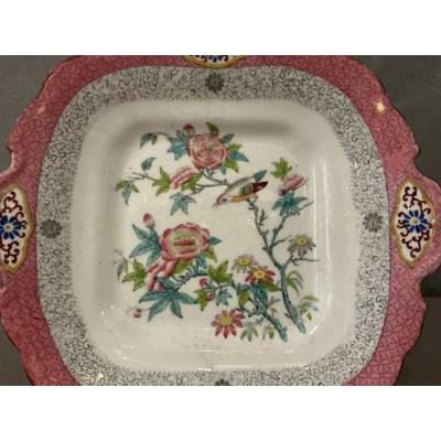 19th century English Minton porcelain cake plate