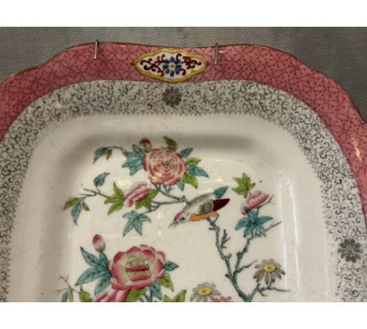 19th century English Minton porcelain cake plate