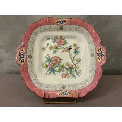 19th century English Minton porcelain cake plate