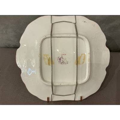 Plat à gâteaux en porcelaine de Minton d'époque 19 ème