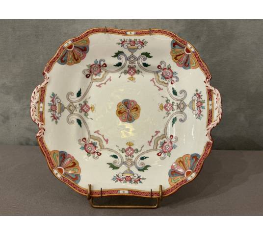 Plat à gâteaux en porcelaine de Minton d'époque 19 ème