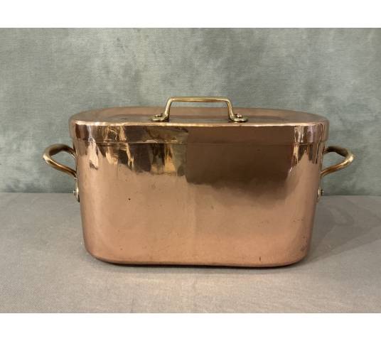 Belle marmite, daubière en cuivre d'époque 19 ème