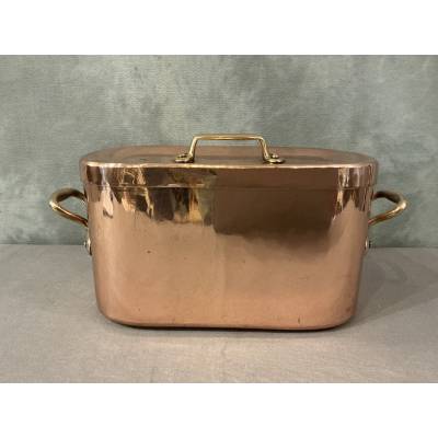 Belle marmite, daubière en cuivre d'époque 19 ème