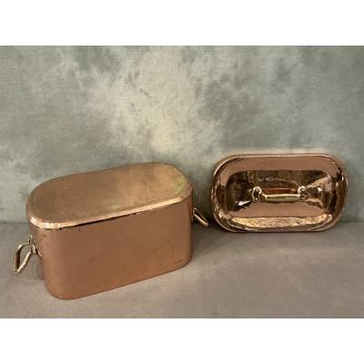 Belle marmite, daubière en cuivre d'époque 19 ème