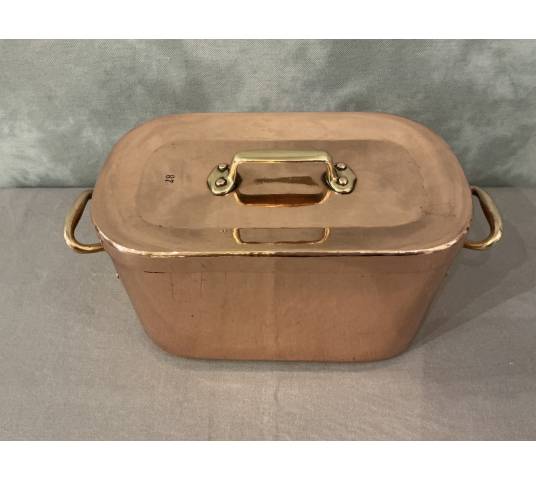 Belle marmite, daubière en cuivre d'époque 19 ème