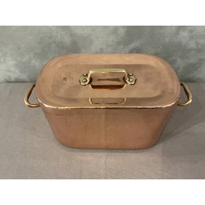 Belle marmite, daubière en cuivre d'époque 19 ème