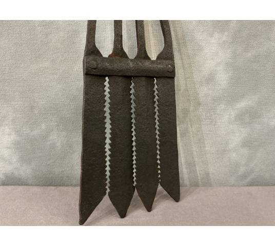 Fouene en fer forgé d'époque 19 ème