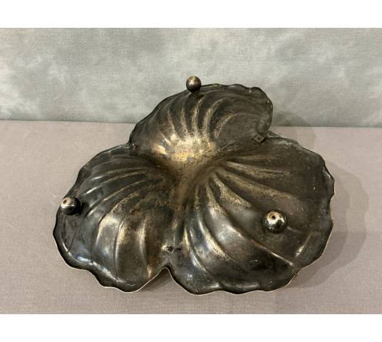 Beautiful late 19th-century brass and silver-plated fruit basket