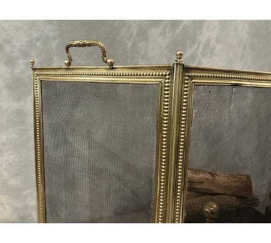 Antique Louis XVI style fireplace screen from the 19th century