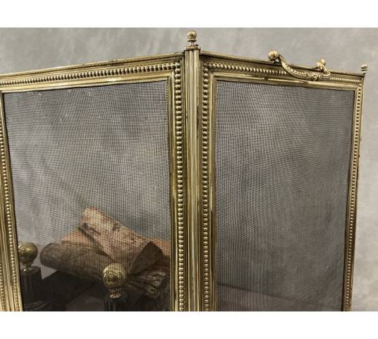 Antique Louis XVI style fireplace screen from the 19th century