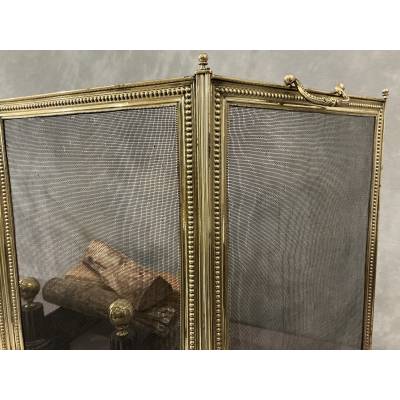 Antique Louis XVI style fireplace screen from the 19th century