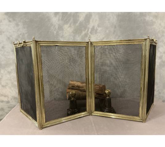 Antique Louis XVI style fireplace screen from the 19th century