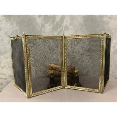 Antique Louis XVI style fireplace screen from the 19th century