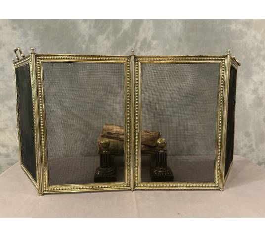 Antique Louis XVI style fireplace screen from the 19th century