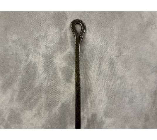 Grande fourche en fer forgé d'époque 18 ème