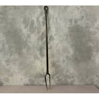 Large wrought iron pitchfork from the 18th century